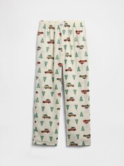 Gap Cream 100% Flannel Pyjamas Trousers (4-13yrs) (4-13yrs) - Image 1 of 3