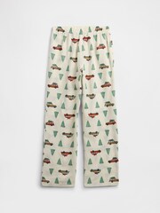 Gap Cream 100% Flannel Pyjamas Trousers (4-13yrs) (4-13yrs) - Image 2 of 3