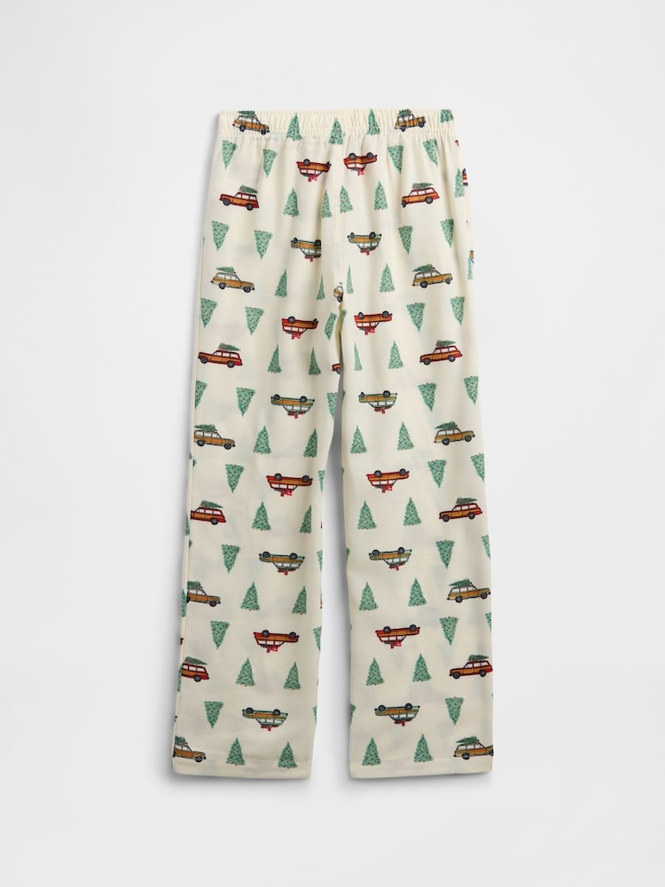 Gap Cream 100% Flannel Pyjamas Trousers (4-13yrs) (4-13yrs) - Image 2 of 3