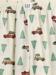 Gap Cream 100% Flannel Pyjamas Trousers (4-13yrs) (4-13yrs) - Image 3 of 3