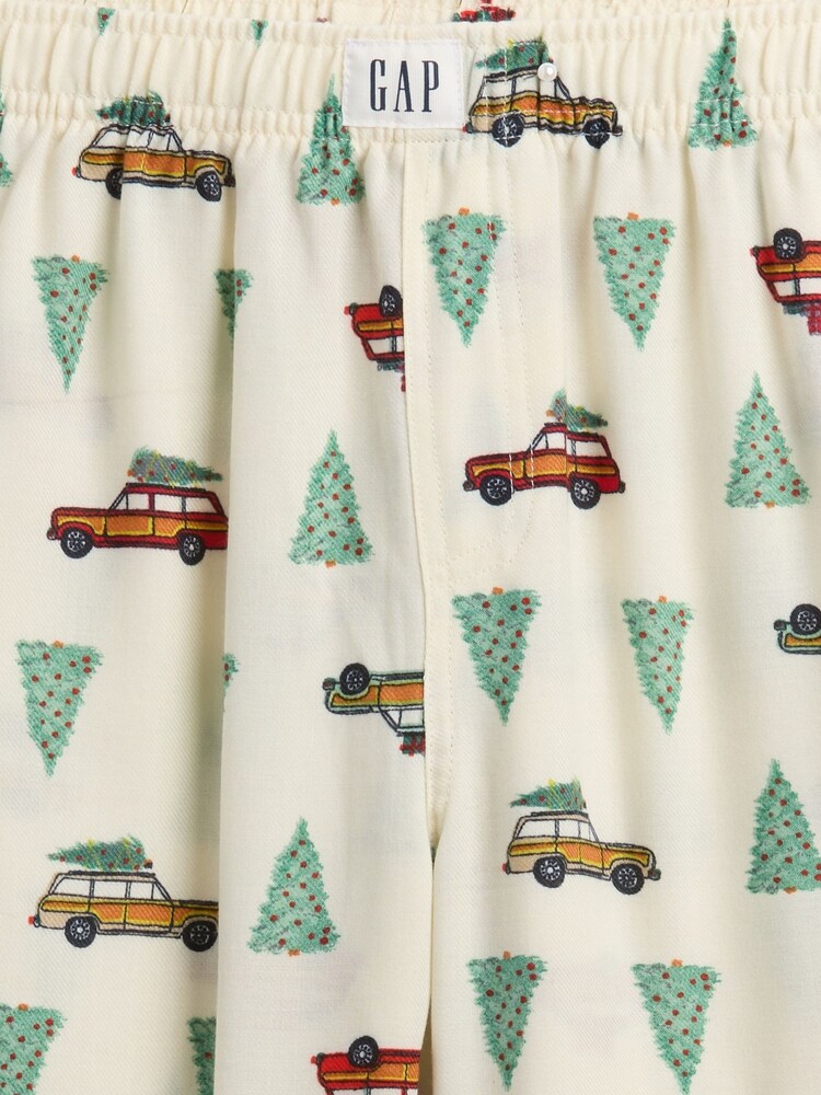 Gap Cream 100% Flannel Pyjamas Trousers (4-13yrs) (4-13yrs) - Image 3 of 3
