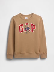 Gap Brown Logo Sweatshirt (4-13yrs) (4-13yrs) - Image 1 of 3