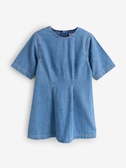 Blue Sleeveless Maxi Denim Dress - Image 1 of 1