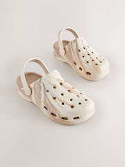 Neutral Marble Standard Fit (F) Comfort Clogs - Image 1 of 6