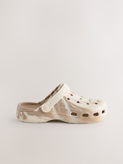 Neutral Marble Standard Fit (F) Comfort Clogs - Image 2 of 6