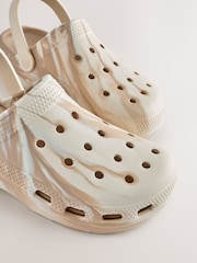 Neutral Marble Standard Fit (F) Comfort Clogs - Image 5 of 6