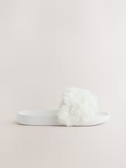 White Corsage Sliders - Image 2 of 5