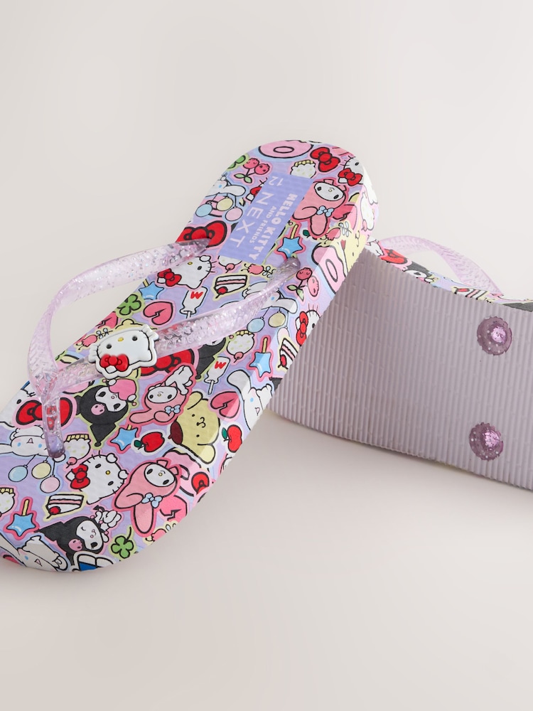 Purple Hello Kitty & Friends Flip Flops - Image 6 of 6