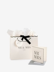 Natural 2026 Mr and Mrs Wedding Gift Bag and Card Set - Image 1 of 1