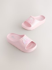 Pink Glitter Seashell Sliders - Image 1 of 5