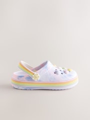 Pink/Purple Heart Light up Clogs - Image 5 of 6