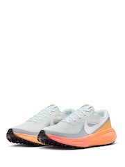 Nike Orange/Grey Revolution 8 Road Running Trainers - Image 5 of 11