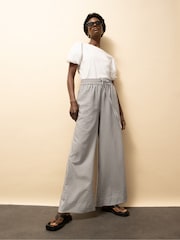 Ro&Zo Grey Petite Stripe Trousers - Image 2 of 4