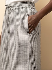 Ro&Zo Grey Petite Stripe Trousers - Image 3 of 4