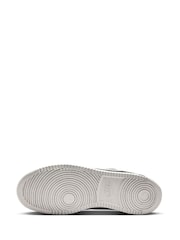 Negru - Nike Court Vision Low Fat Laced Trainers - Imaginea 7 din 9