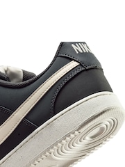 Negru - Nike Court Vision Low Fat Laced Trainers - Imaginea 9 din 9