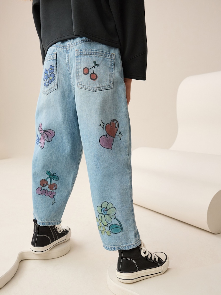 دنيم - Doodle Printed Jeans (3-16yrs) - صورة 3 من 3 دنيم - Doodle Printed Jeans (3-16yrs) - صورة 3 من 3