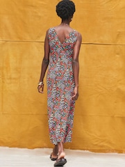Ro&Zo Red Ditsy V-Neck Midi Dress - Image 5 of 5