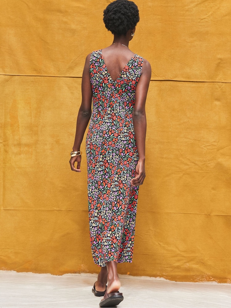 Ro&Zo Red Ditsy V-Neck Midi Dress - Image 5 of 5