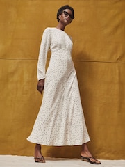 Vestido Ro&Zo Petite de bolinhas com amarração nas costas - Imagem 1 de 5