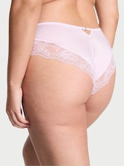 Victoria's Secret Light Hyacinth Purple Cheeky Rose Lace Trim Knickers - Image 2 of 2
