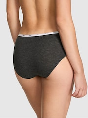 Victoria's Secret PINK Charcoal Heather Grey Hipster Cotton Mini Logo Knickers - Image 2 of 2
