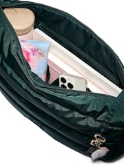 Victoria's Secret Pink Deep Forest Green Quilted Puffer Slouch Bag - Image 3 of 4