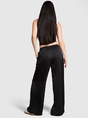 Victoria's Secret Pink Black Satin Trousers - Image 2 of 3