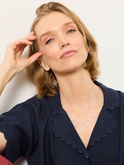 Victoria's Secret Pink Silver Lining Grey Satin Trousers - Image 4 of 4