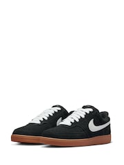 Nike Black/Brown Court Vision Low Fat Laced Trainers - Image 2 of 11