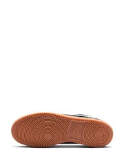 Nike Black/Brown Court Vision Low Fat Laced Trainers - Image 8 of 11