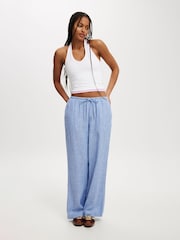 Cotton On Blue Chrome Haven Wide Leg Trousers - Image 3 of 5