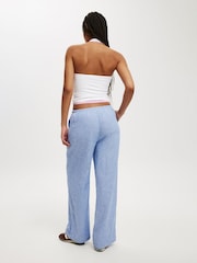 Cotton On Blue Chrome Haven Wide Leg Trousers - Image 4 of 5