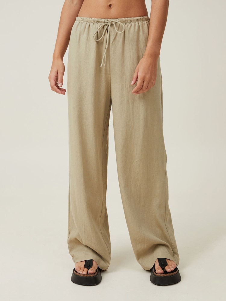 Crema natural - Cotton On Haven Wide Leg Trousers - Imagen 1 de 5