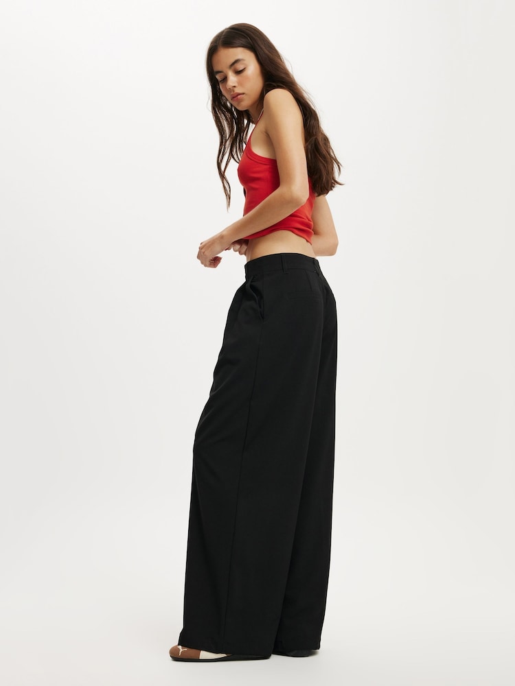Cotton On Black Izzy Pleated Trousers - Image 2 of 5