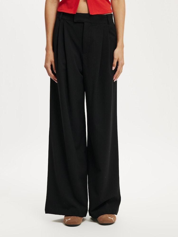 Cotton On Black Izzy Pleated Trousers - Image 5 of 5