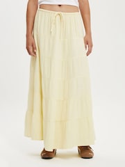 Amarillo - Cotton On Haven Multi Tiered Maxi Skirt - Imagen 3 de 5
