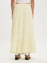 Amarillo - Cotton On Haven Multi Tiered Maxi Skirt - Imagen 4 de 5