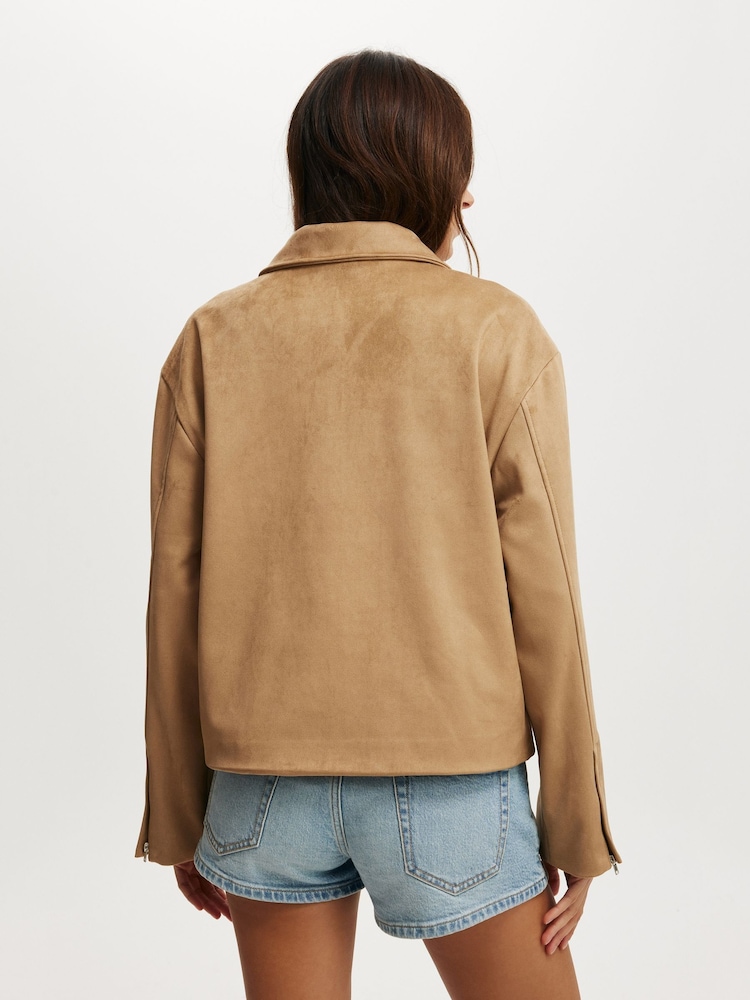 Cotton On Drew Faux Suede Jacket - Imagen 2 de 4