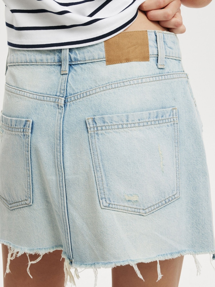 Azul de Chrome - Cotton On Original Denim Mini Skirt - Imagen 2 de 6