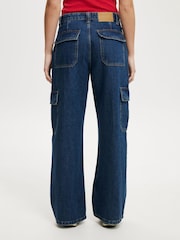 Azul de Chrome - Cotton On Relaxed Cargo Jeans - Imagen 2 de 8