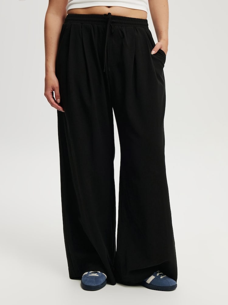 Cotton On Black Luis Pull On Trousers - Image 1 of 5