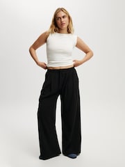 Cotton On Black Luis Pull On Trousers - Image 4 of 5