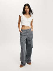 Blanco - Cotton On Kara Fitted Short Sleeve Top - Imagen 4 de 4