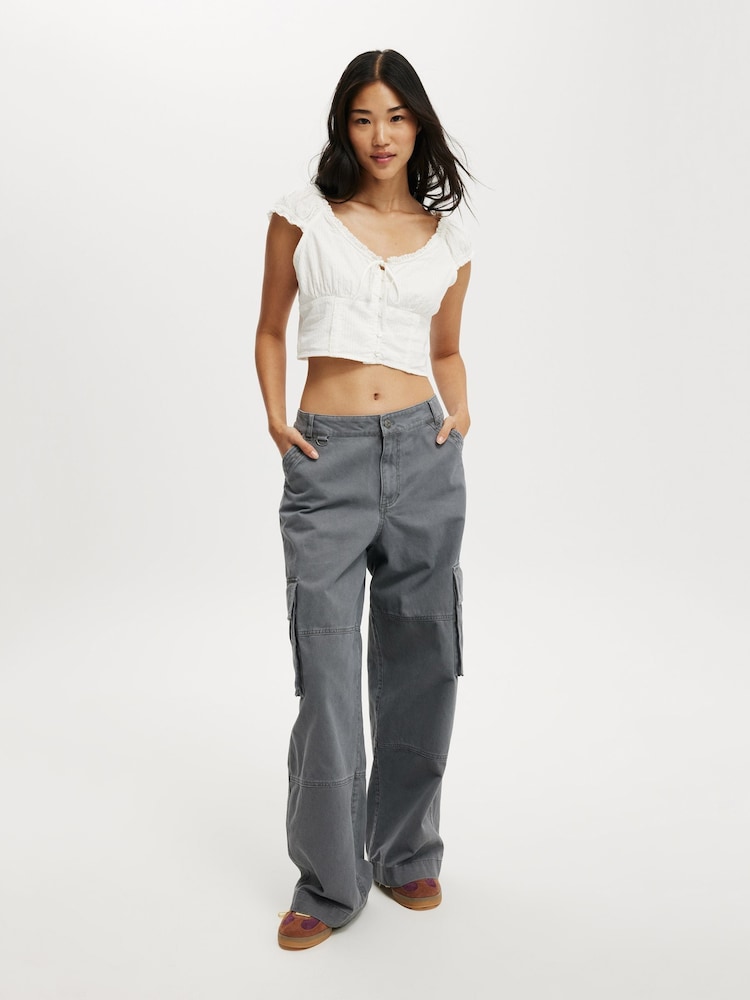 Blanco - Cotton On Kara Fitted Short Sleeve Top - Imagen 4 de 4