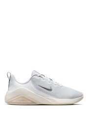 Nike White Silver Bella 7 Workout Trainers - Image 1 of 5