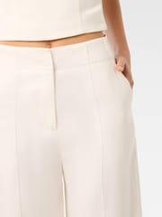 Forever New White Pure Linen Posey Wide Leg Trousers - Image 3 of 5