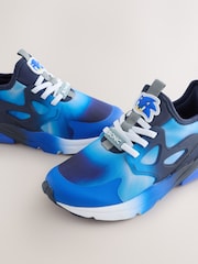 Blue/White Sonic Elastic Lace Trainers - Image 6 of 8