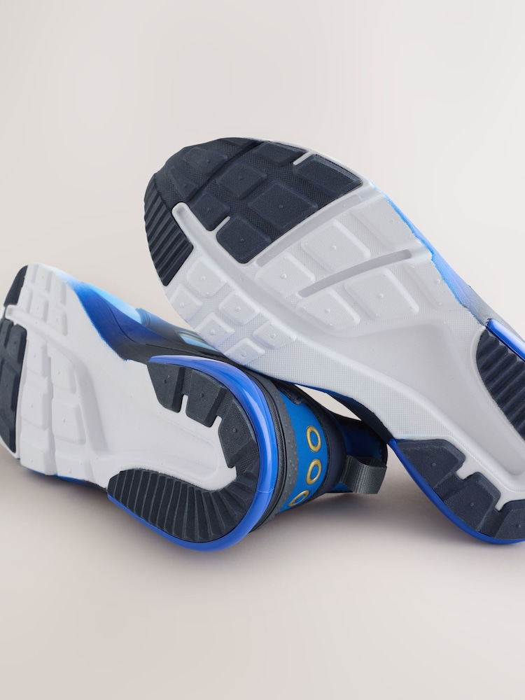 Blue/White Sonic Elastic Lace Trainers - Image 8 of 8