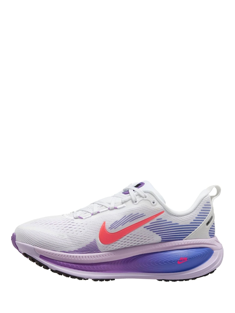 Nike White Violet Vomero 18 Road Running Trainers - Image 2 of 4 Nike White Violet Vomero 18 Road Running Trainers - Image 2 of 4